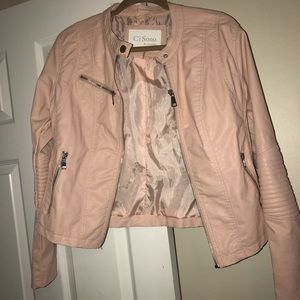 Ci Sono  by cavalini leather jacket size l